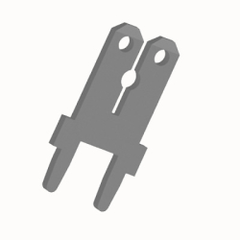 Plug-in tabs THT 6.3x0.8 - straight (4)