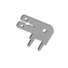 Plug-in tabs THT 2x2.8x0.8 - angled