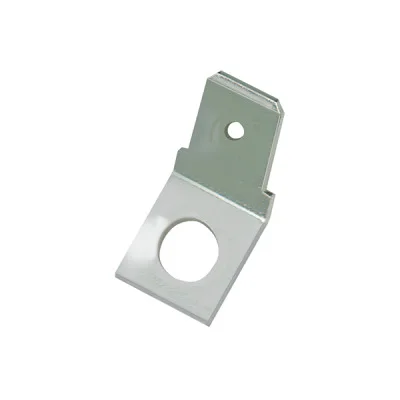 Flat tab 6.3 - screw-weldable - single angled