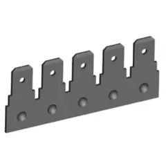 Connector strip 6.3 - weldable