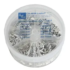 Scatter tins - cable end sleeves uninsulated mixed