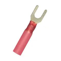Pressed cable terminal insulated PE - Spade - heat shrinkable