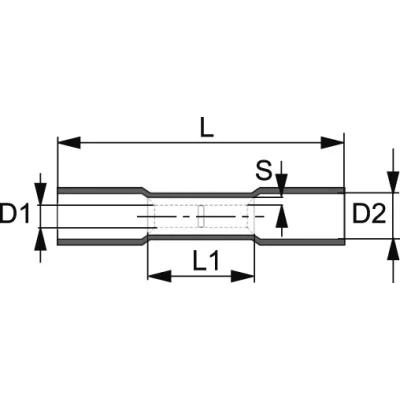 Serial connector PE - insulated - heat shrinkable
