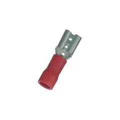 Flat receptacles partially insulated PVC - 4.8 - without supporting sleeve