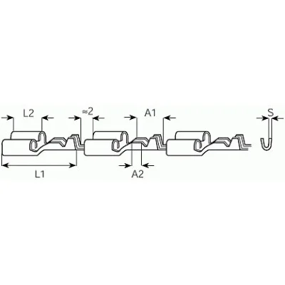 Flachsteckhülse unisoliert 4.8 - Band - DIN 46247-2