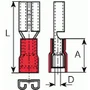 Flachsteckhülsen teilisoliert PVC - 4.8 - mit Stützhülse - DIN 46245-2