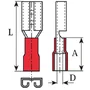 Flachsteckhülsen teilisoliert PVC - 4.8 - ohne Stützhülse