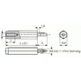 Spacer bolt PA - Internal thread/snap.- Form E