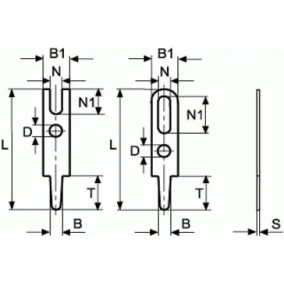 Lötstifte PCB-Bohrung 1.3mm